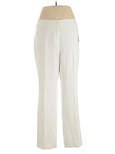 Pre-owned Kasper Casual Pants In Ivory