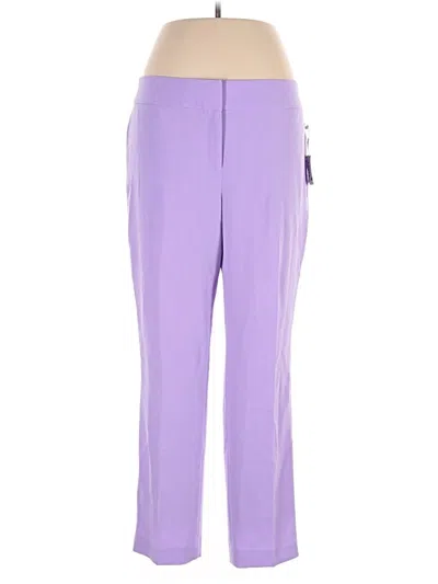 Pre-owned Kasper Casual Pants In Purple