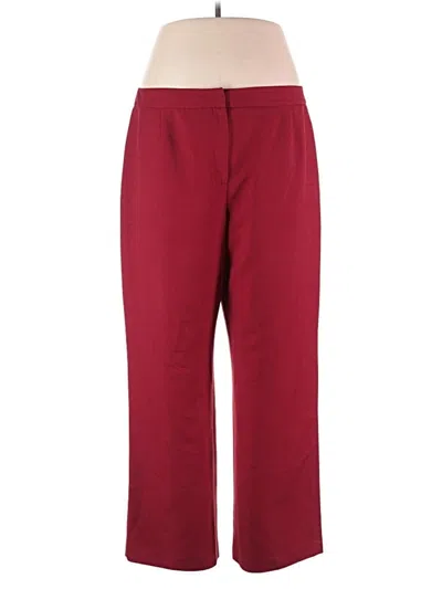 Pre-owned Kasper Casual Pants In Red
