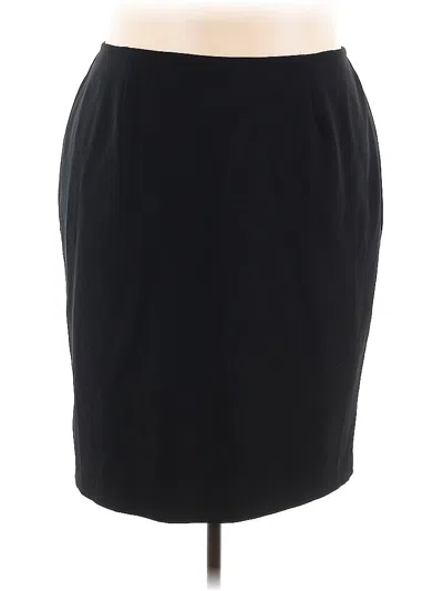 Pre-owned Kasper Casual Skirt In Black