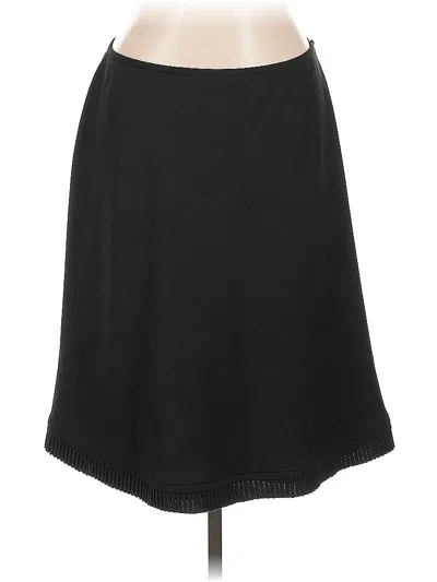 Pre-owned Kasper Casual Skirt In Black