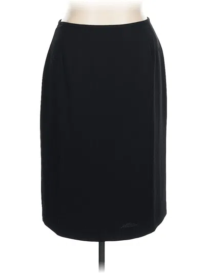 Pre-owned Kasper Casual Skirt In Black