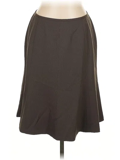 Pre-owned Kasper Casual Skirt In Brown