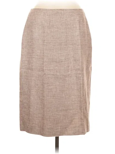 Pre-owned Kasper Casual Skirt In Brown