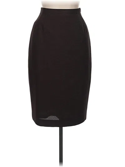 Pre-owned Kasper Casual Skirt In Brown