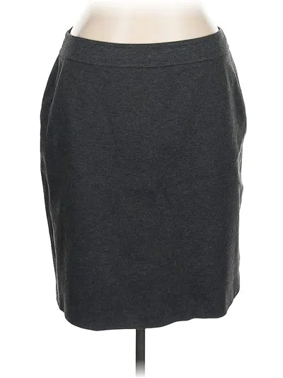 Pre-owned Kasper Casual Skirt In Gray
