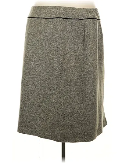 Pre-owned Kasper Casual Skirt In Gray