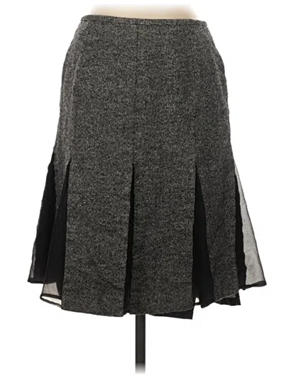 Pre-owned Kasper Casual Skirt In Gray