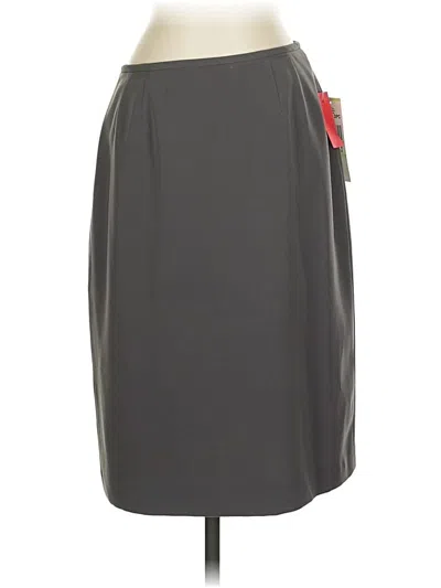Pre-owned Kasper Casual Skirt In Gray