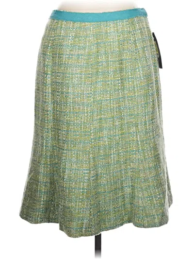 Pre-owned Kasper Casual Skirt In Green