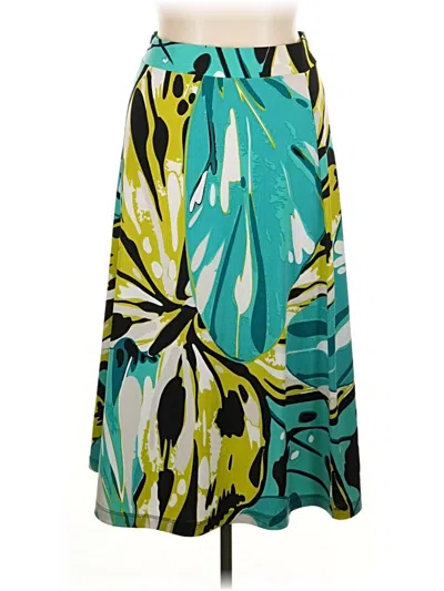 Pre-owned Kasper Casual Skirt In Green