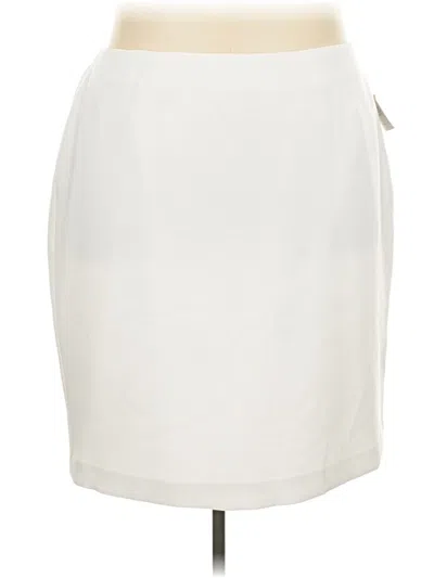 Pre-owned Kasper Casual Skirt In Ivory
