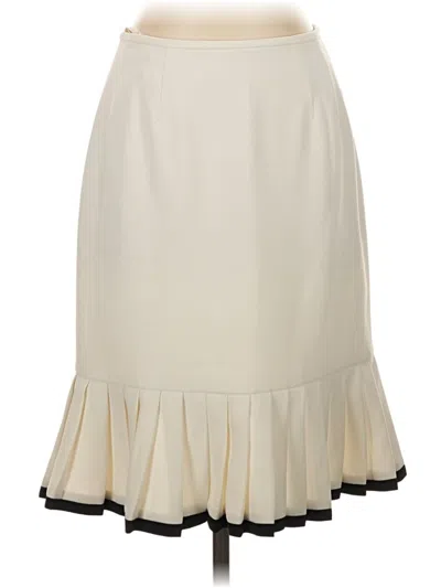 Pre-owned Kasper Casual Skirt In Ivory