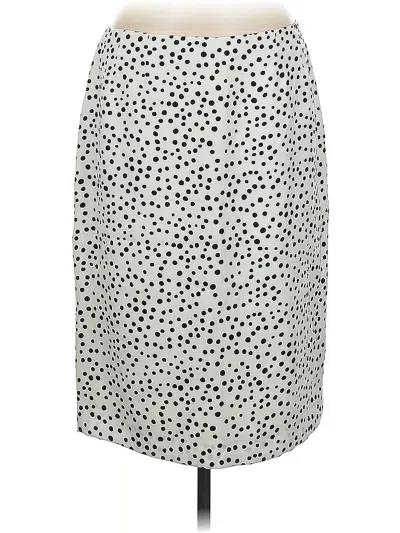 Pre-owned Kasper Casual Skirt In Silver
