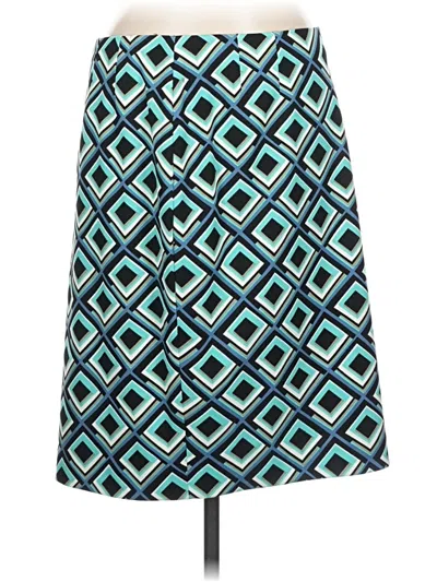 Pre-owned Kasper Casual Skirt In Teal