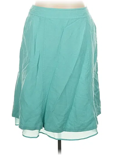 Pre-owned Kasper Casual Skirt In Teal