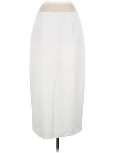 Pre-owned Kasper Casual Skirt In White