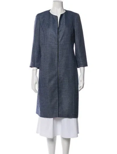 Pre-owned Kasper Coat In Blue