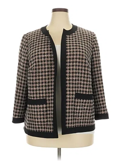 Pre-owned Kasper Coat In Brown