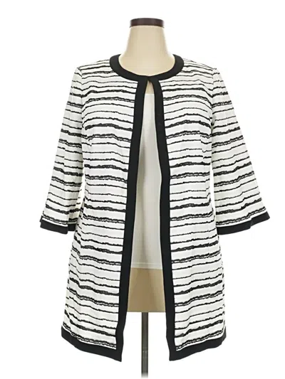 Pre-owned Kasper Coat In Ivory