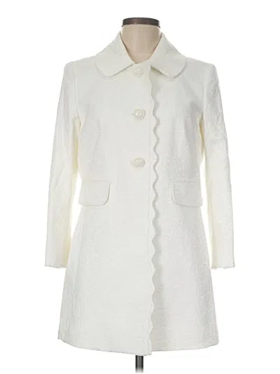 Pre-owned Kasper Coat In Ivory