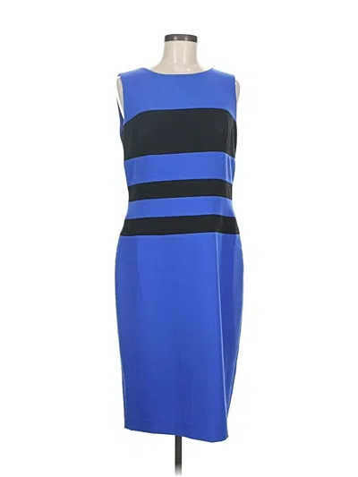 Pre-owned Kasper Cocktail Dress In Blue
