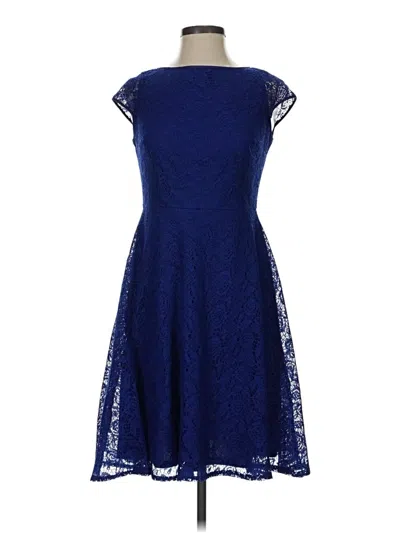 Pre-owned Kasper Cocktail Dress In Blue