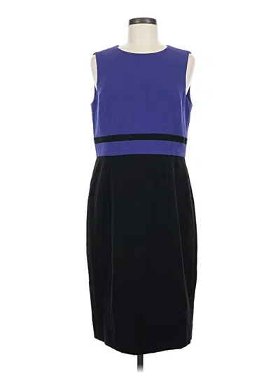 Kasper Cocktail Dress In Blue