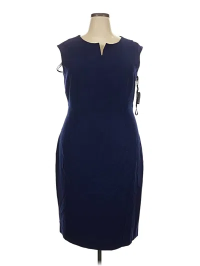 Pre-owned Kasper Cocktail Dress In Blue