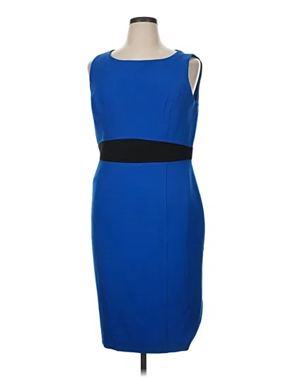 Pre-owned Kasper Cocktail Dress In Blue