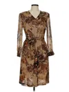 Kasper Cocktail Dress In Brown
