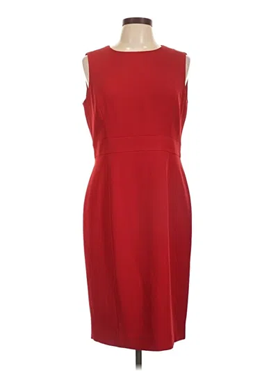 Pre-owned Kasper Cocktail Dress In Burgundy