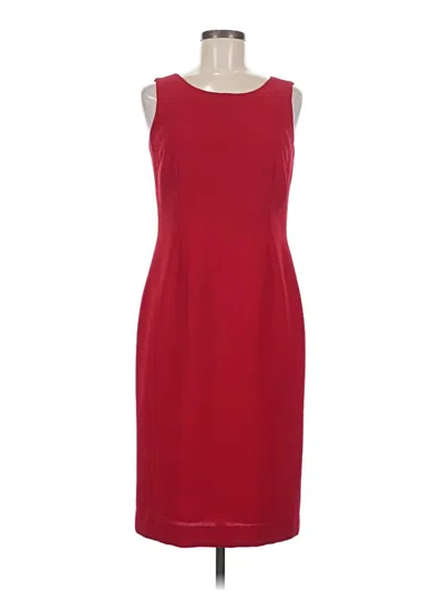 Pre-owned Kasper Cocktail Dress In Burgundy