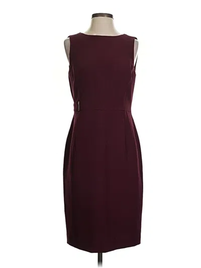 Pre-owned Kasper Cocktail Dress In Burgundy