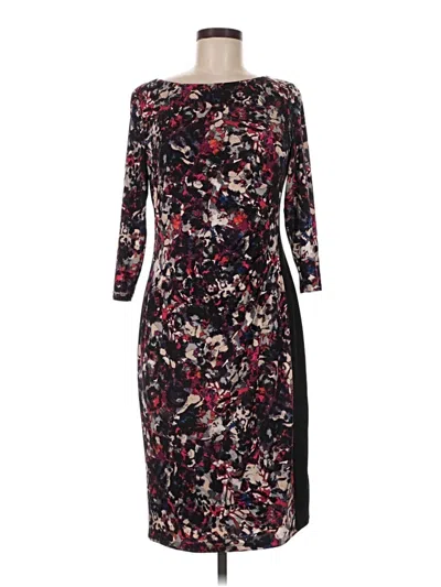 Pre-owned Kasper Cocktail Dress In Burgundy