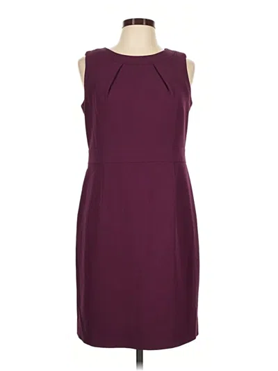 Pre-owned Kasper Cocktail Dress In Burgundy