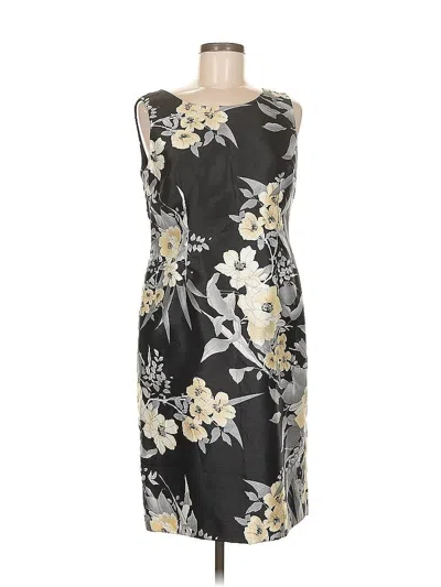 Pre-owned Kasper Cocktail Dress In Gray