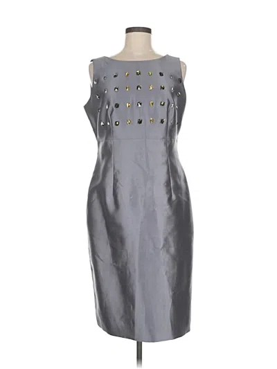 Pre-owned Kasper Cocktail Dress In Gray
