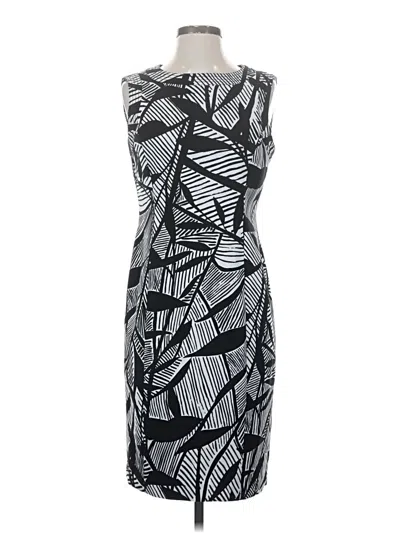 Pre-owned Kasper Cocktail Dress In Gray