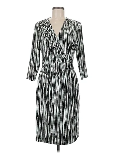 Pre-owned Kasper Cocktail Dress In Gray