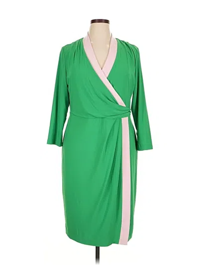 Pre-owned Kasper Cocktail Dress In Green