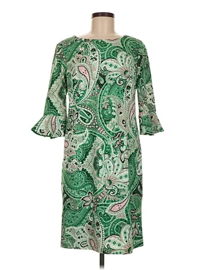 Pre-owned Kasper Cocktail Dress In Green