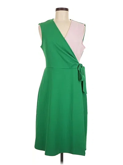 Pre-owned Kasper Cocktail Dress In Green
