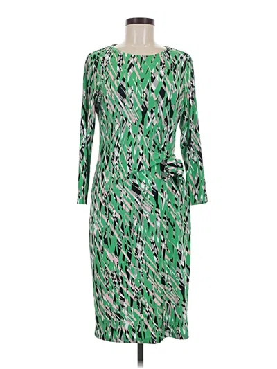 Pre-owned Kasper Cocktail Dress In Green