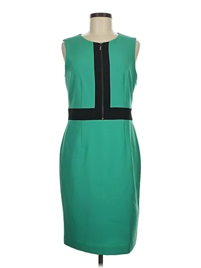 Pre-owned Kasper Cocktail Dress In Green
