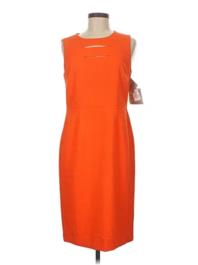 Pre-owned Kasper Cocktail Dress In Orange