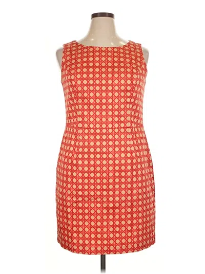 Pre-owned Kasper Cocktail Dress In Orange