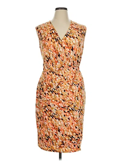 Pre-owned Kasper Cocktail Dress In Orange