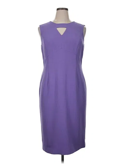 Pre-owned Kasper Cocktail Dress In Purple