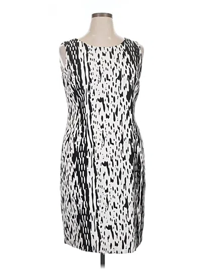 Pre-owned Kasper Cocktail Dress In Silver